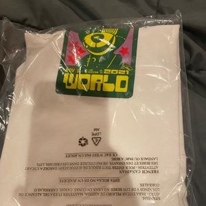 Travis scoot tour tee scare bear white